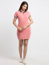 Status Quo |Womens Striped Spread Collar Polo Dress  - S, M,  L,  XL,  XXL, 3XL